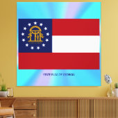 ジョージア州旗 キャンバスプリント (インサイチュ (リビング))