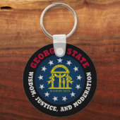 ジョージア州旗 キーホルダー (正面)