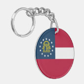 ジョージア州旗 キーホルダー (正面左)