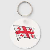 ジョージア州旗 キーホルダー (裏面)