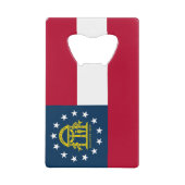 ジョージア州旗 クレジットカード栓抜き (正面)