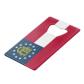 ジョージア州旗 クレジットカード栓抜き (正面アングル)