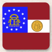 ジョージア州旗 コースター (正面)