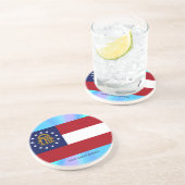 ジョージア州旗 コースター (側面)