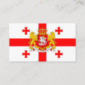 ジョージア州旗&コート・オブ・アームズ 名刺 (正面)