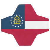 ジョージア州旗 サッカーボール (フラット)