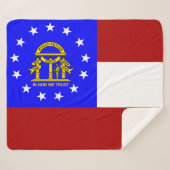 ジョージア州旗 シェルパブランケット (正面(横))