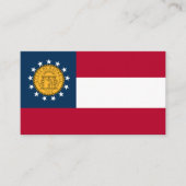 ジョージア州旗・シール国旗 名刺 (正面)