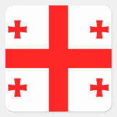 ジョージア州旗 スクエアシール (正面)