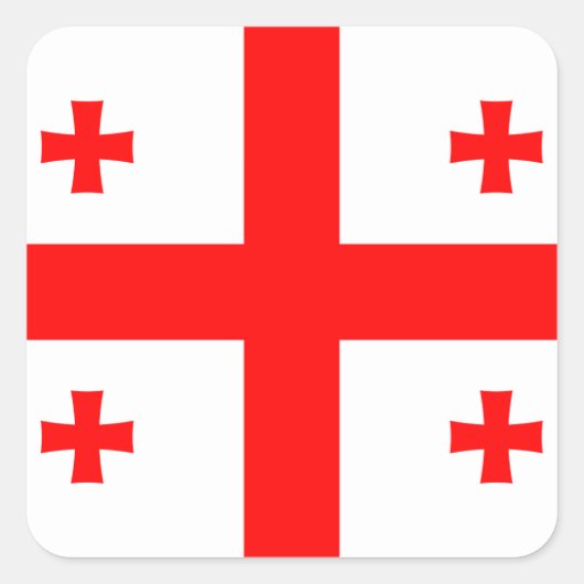 ジョージア州旗 スクエアシール (正面)