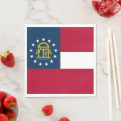 ジョージア州旗 スタンダードランチョンナプキン (インサイチュ)