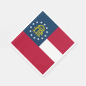 ジョージア州旗 スタンダードランチョンナプキン (角)