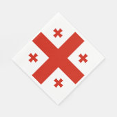 ジョージア州旗 スタンダードランチョンナプキン (角)