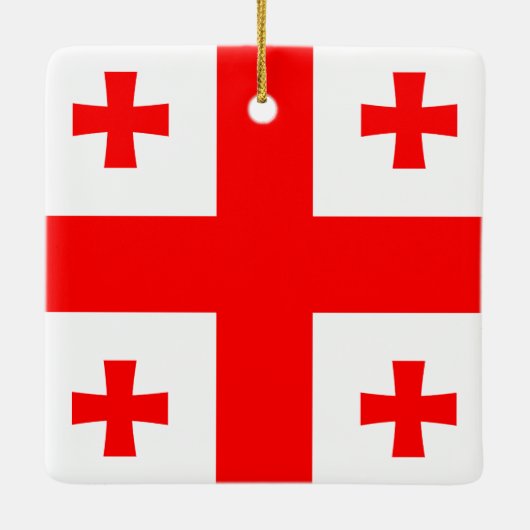 ジョージア州旗 セラミックオーナメント (裏面)