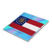 ジョージア州旗 タイル (側面)