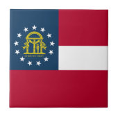ジョージア州旗 タイル (正面)