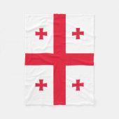 ジョージア州旗 フリースブランケット (正面)