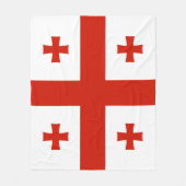 ジョージア州旗 フリースブランケット (正面)