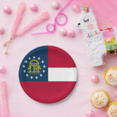 ジョージア州旗 ペーパープレート (パーティー)