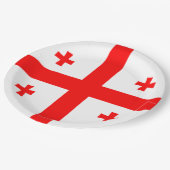 ジョージア州旗 ペーパープレート (アングル)