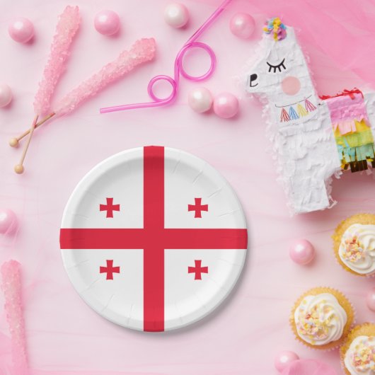 ジョージア州旗 ペーパープレート (パーティー)