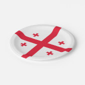 ジョージア州旗 ペーパープレート (アングル)