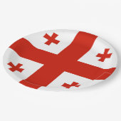 ジョージア州旗 ペーパープレート (アングル)