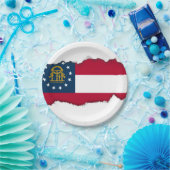 ジョージア州旗 ペーパープレート (パーティー)