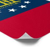 ジョージア州旗 ポスター (角)