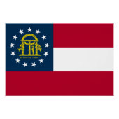 ジョージア州旗 ポスター (正面)