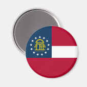 ジョージア州旗 マグネット (正面/裏面)