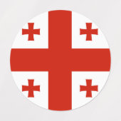 ジョージア州旗 ラベル (デザイン2)