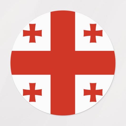 ジョージア州旗 ラベル (デザイン2)