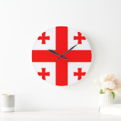 ジョージア州旗 ラージ壁時計 (ホーム)