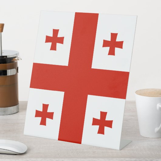 ジョージア州旗 台座サイン (インサイチュ)