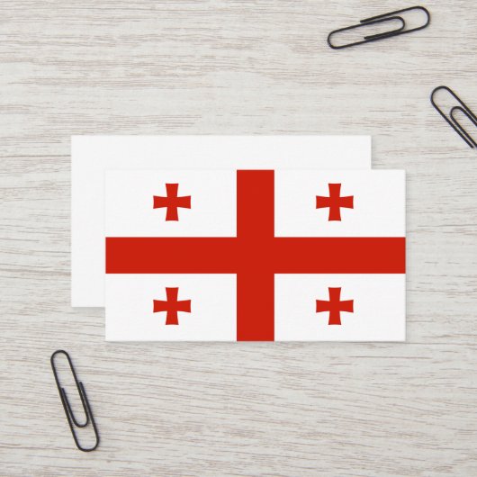 ジョージア州旗 名刺 (正面/裏面インサイチュ)