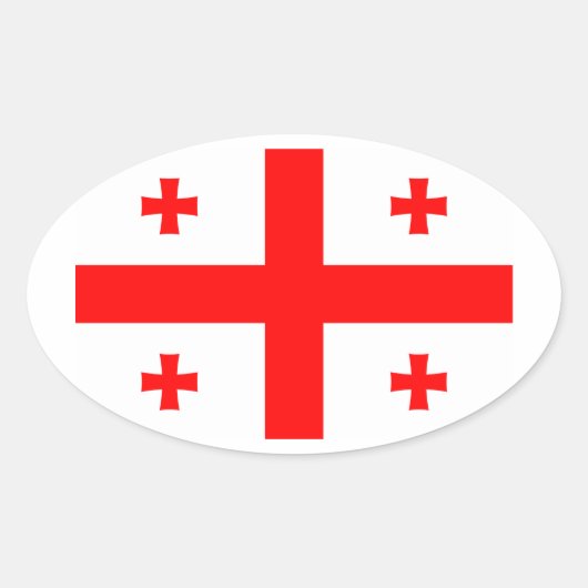 ジョージア州旗 楕円形シール (正面)