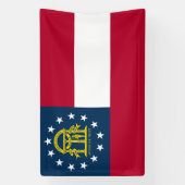 ジョージア州旗 横断幕 (縦)