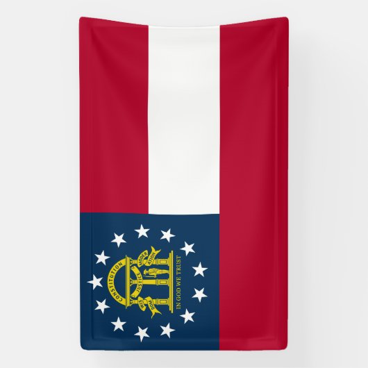 ジョージア州旗 横断幕 (縦)