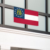 ジョージア州旗 横断幕 (ビルの外側)