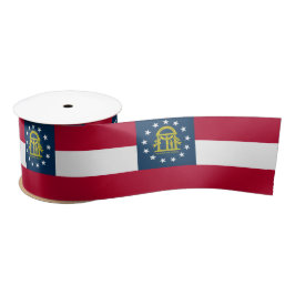 ジョージア州旗(米国州) サテンリボン