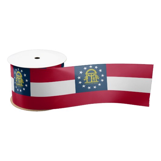 ジョージア州旗(米国州) サテンリボン (リール)