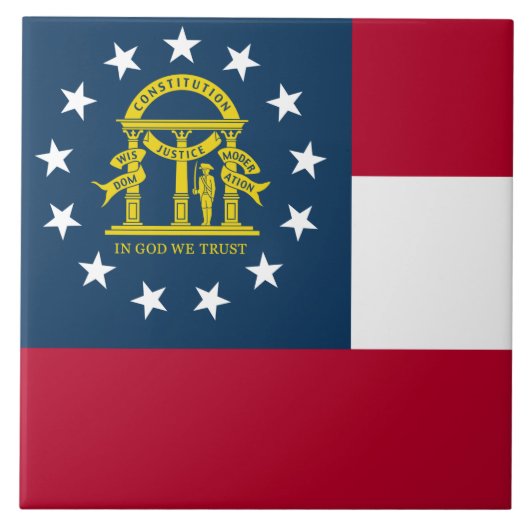 ジョージア州旗(米国州) タイル (正面)