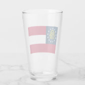 ジョージア州旗(米国州) タンブラーグラス (裏面)