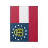 ジョージア州旗(米国州) ノートパッド (回転)
