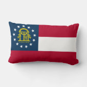 ジョージア州旗(米国州) ランバークッション (裏面)
