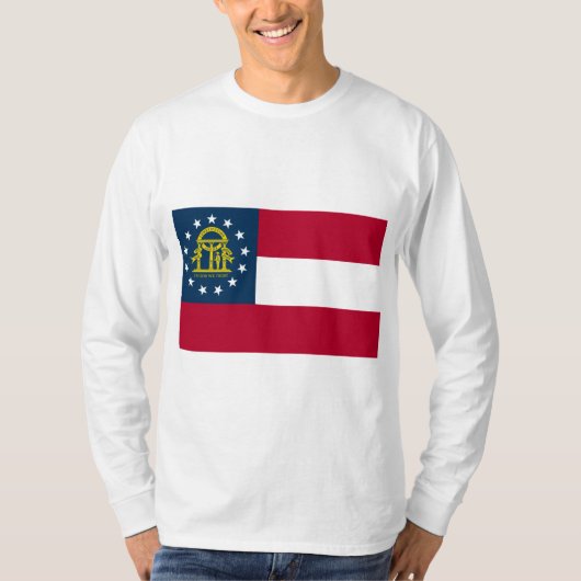 ジョージア州旗(米国州) Tシャツ (正面)