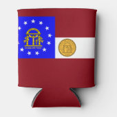 ジョージア州旗 缶クーラー (正面)