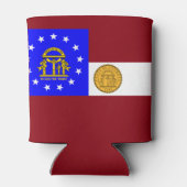 ジョージア州旗 缶クーラー (裏面)