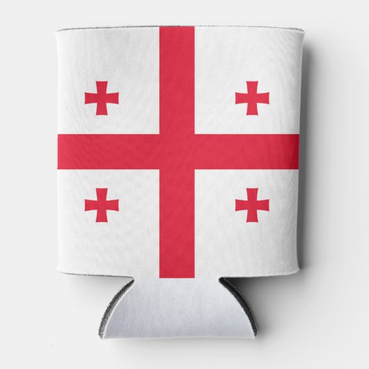 ジョージア州旗 缶クーラー (正面)